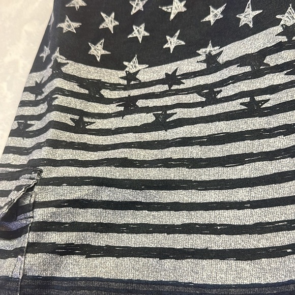 Ocean Current Black & Grey Stars and Stripes Swim Trunks/Board Shorts Size L - Picture 8 of 9